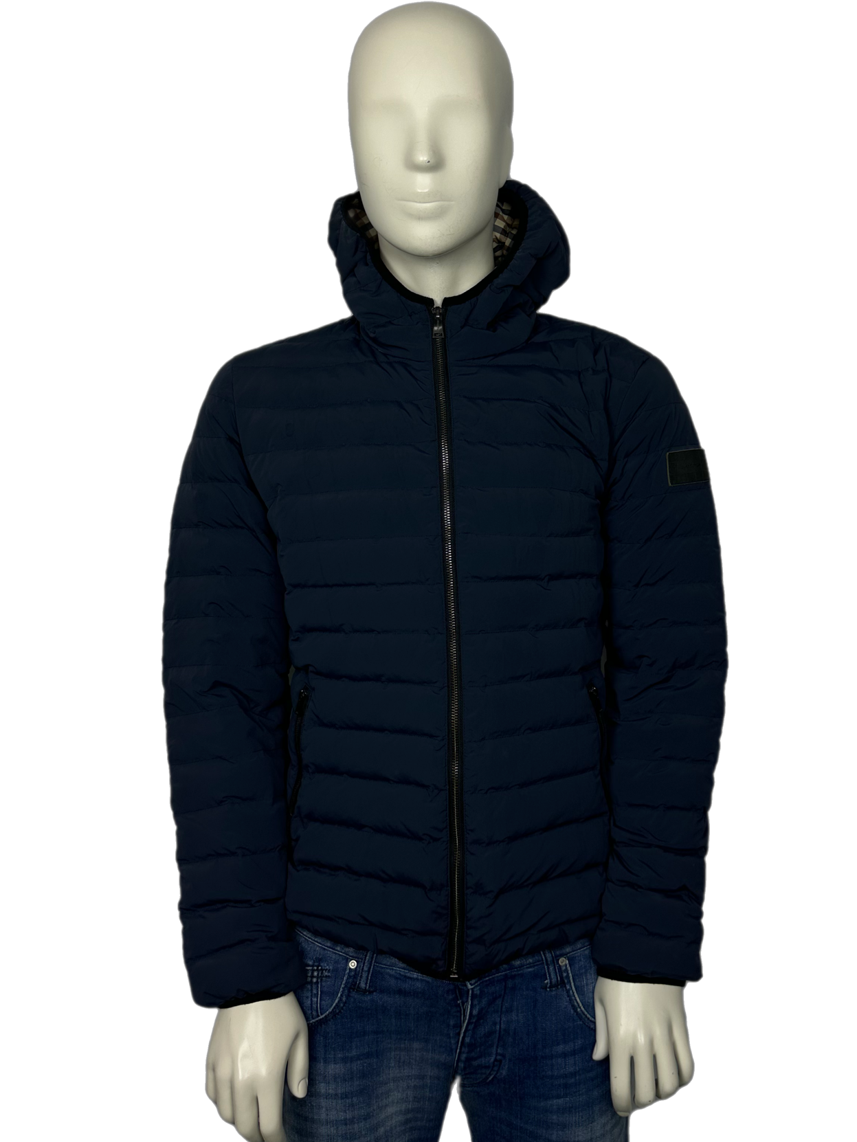 Aquascutum Navy Down Coat Size Large L