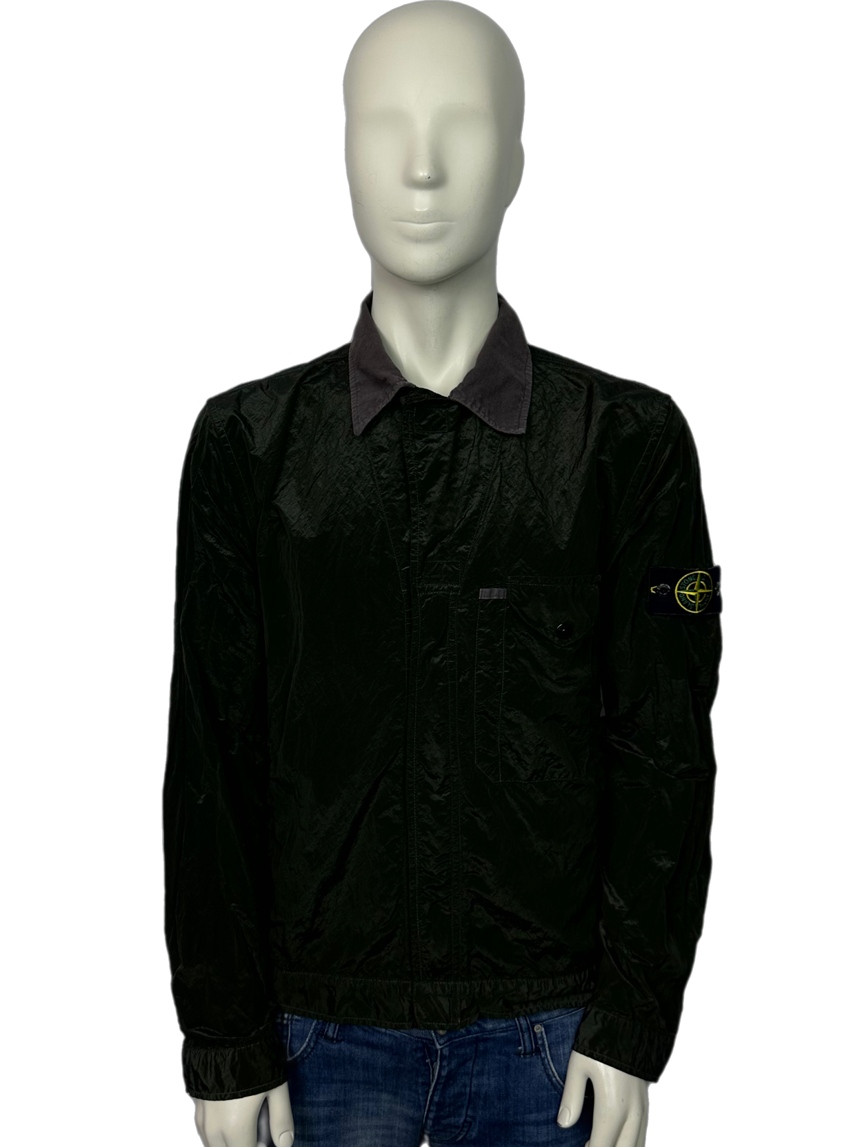 Stone island nylon metal overshirt clearance black