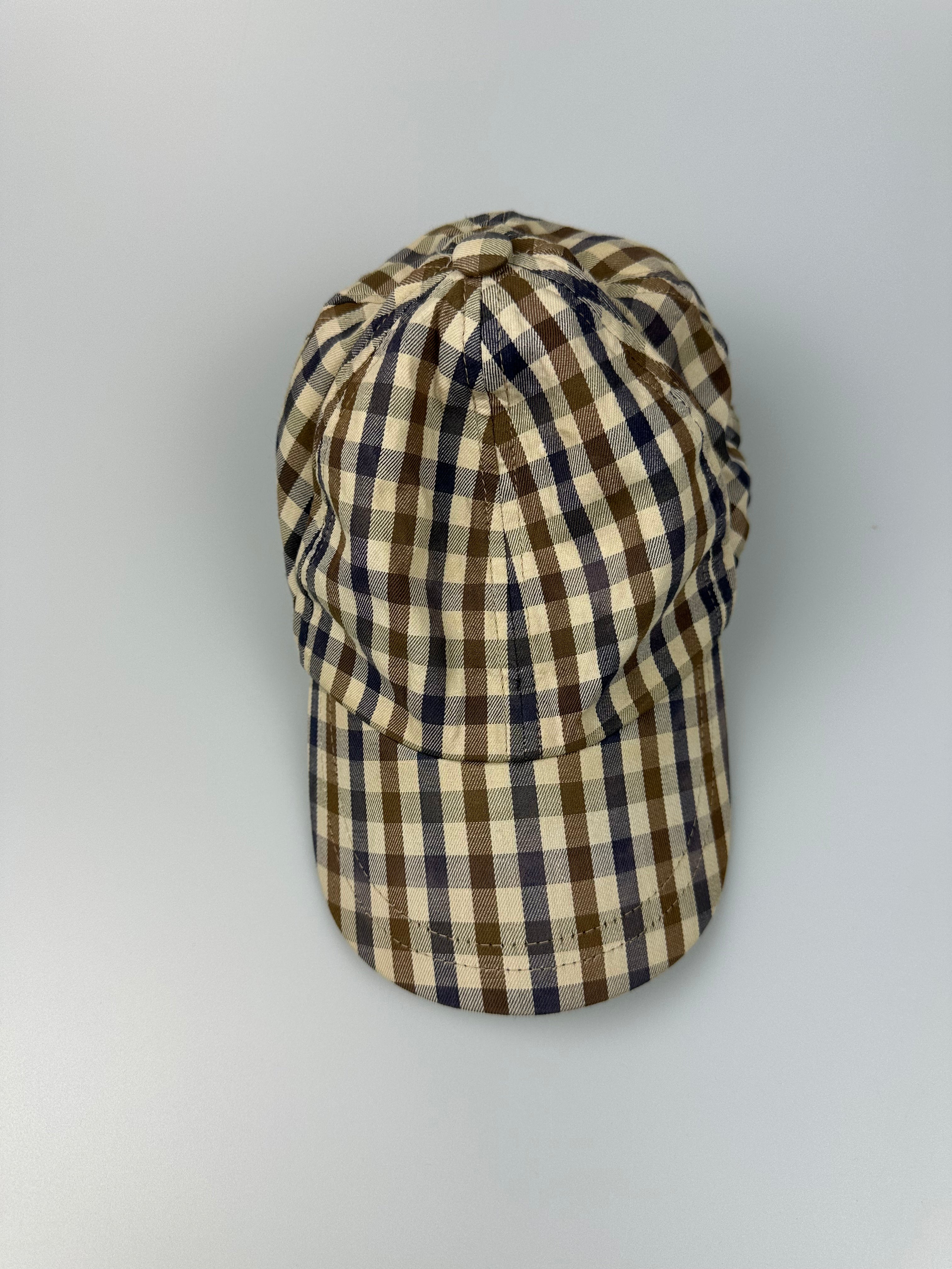 Aquascutum White Label Full Check Cap