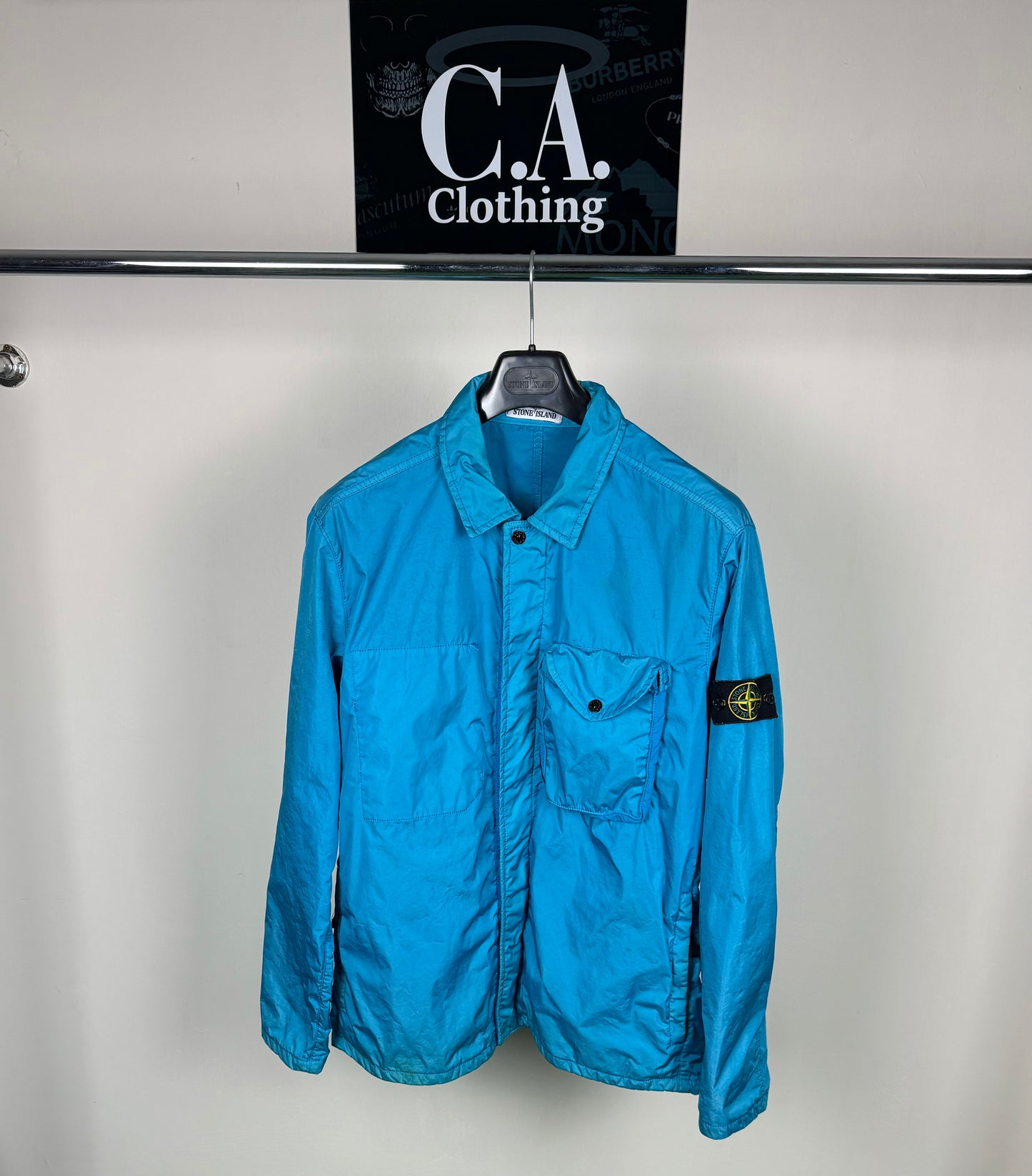 Stone Island Nylon Flock Overshirt (2XL)