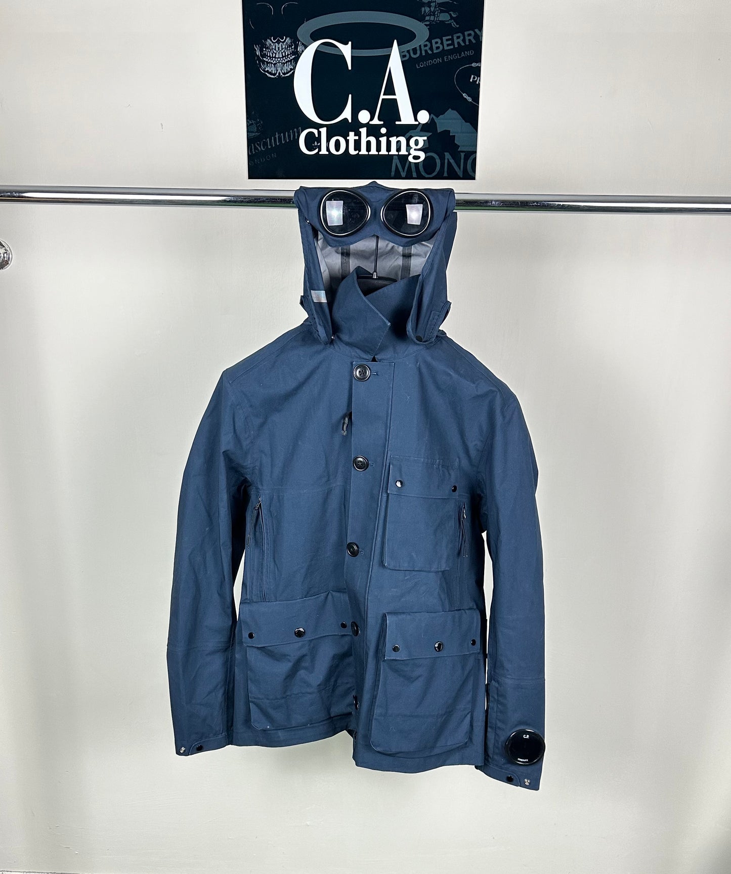 CP Company Navy T-Mack La Millie Goggle Jacket Size (XL)