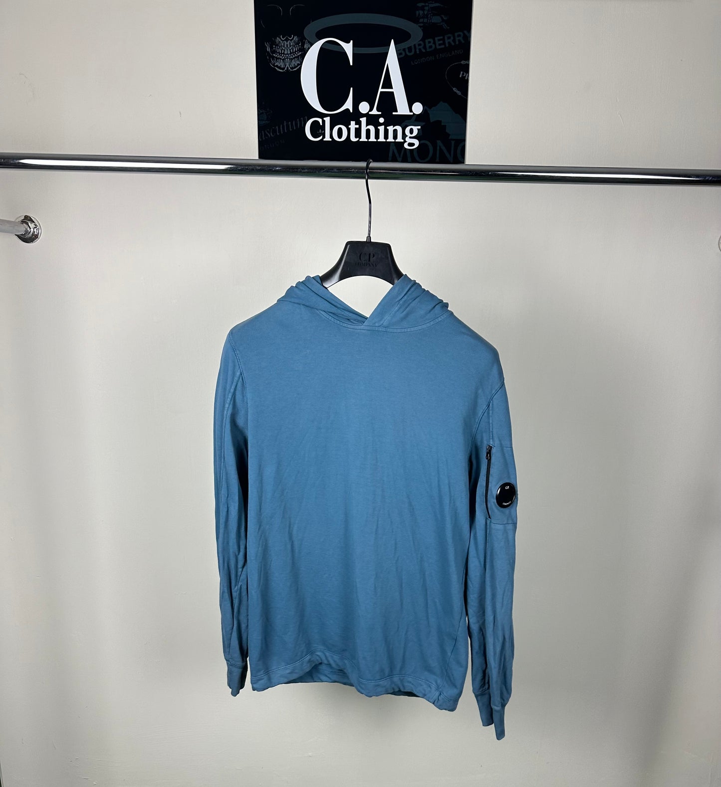 CP Company Blue Lens Hoodie Size Large (L)