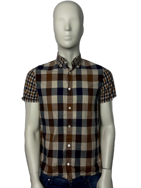 Aquascutum Mixed Check Shirt Size (S)