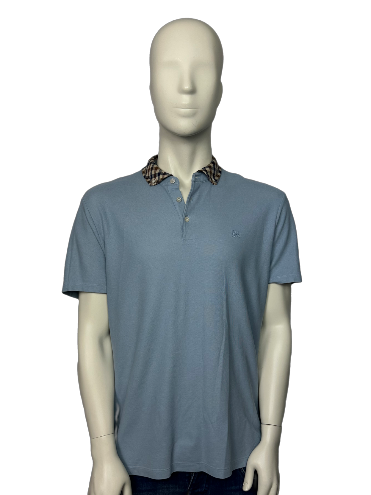 Aquascutum Blue Polo Shirt Size (XL)