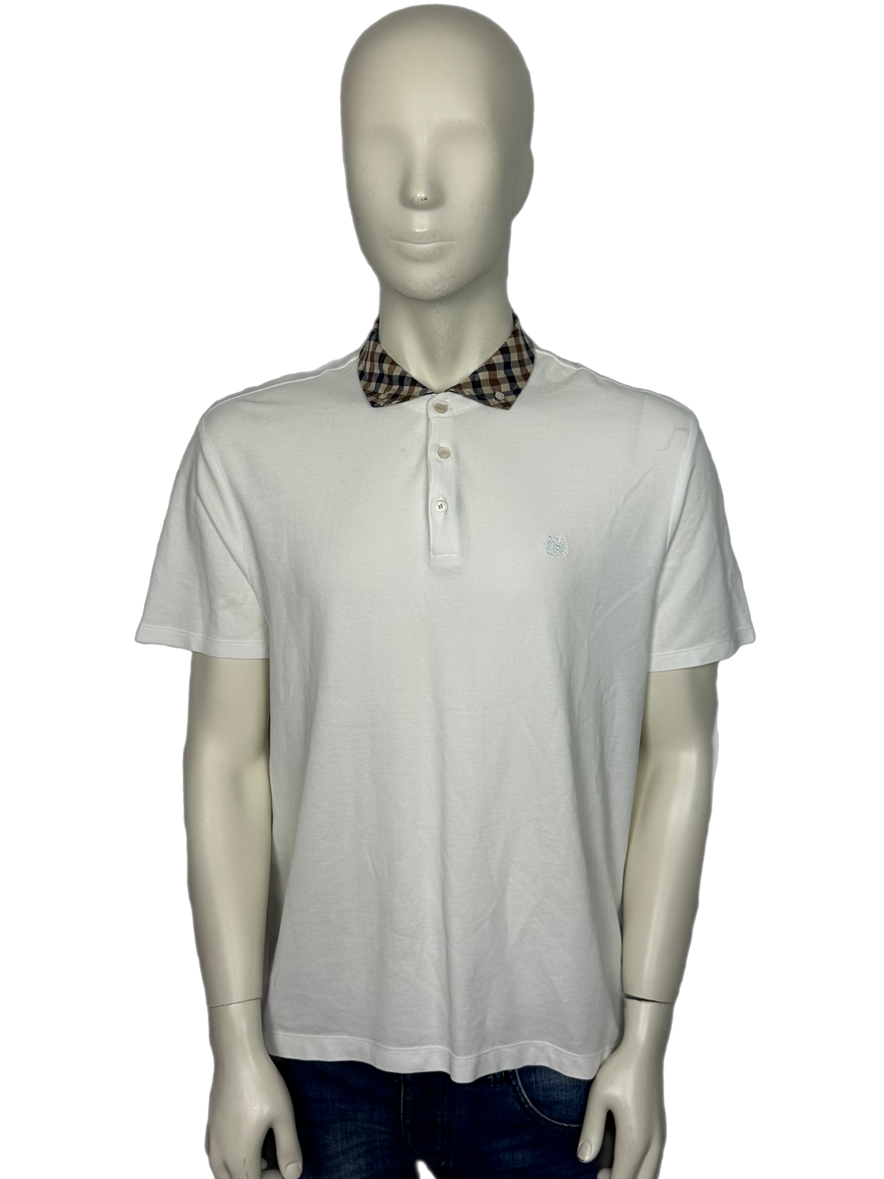 Aquascutum White Polo Shirt Size (XL)