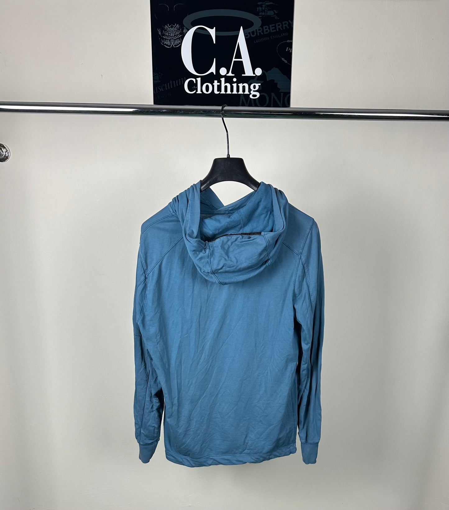 CP Company Blue Lens Hoodie Size Large (L)