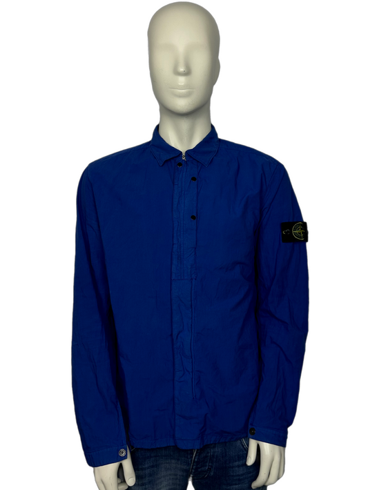 Stone Island Blue Overshirt Size (XL)