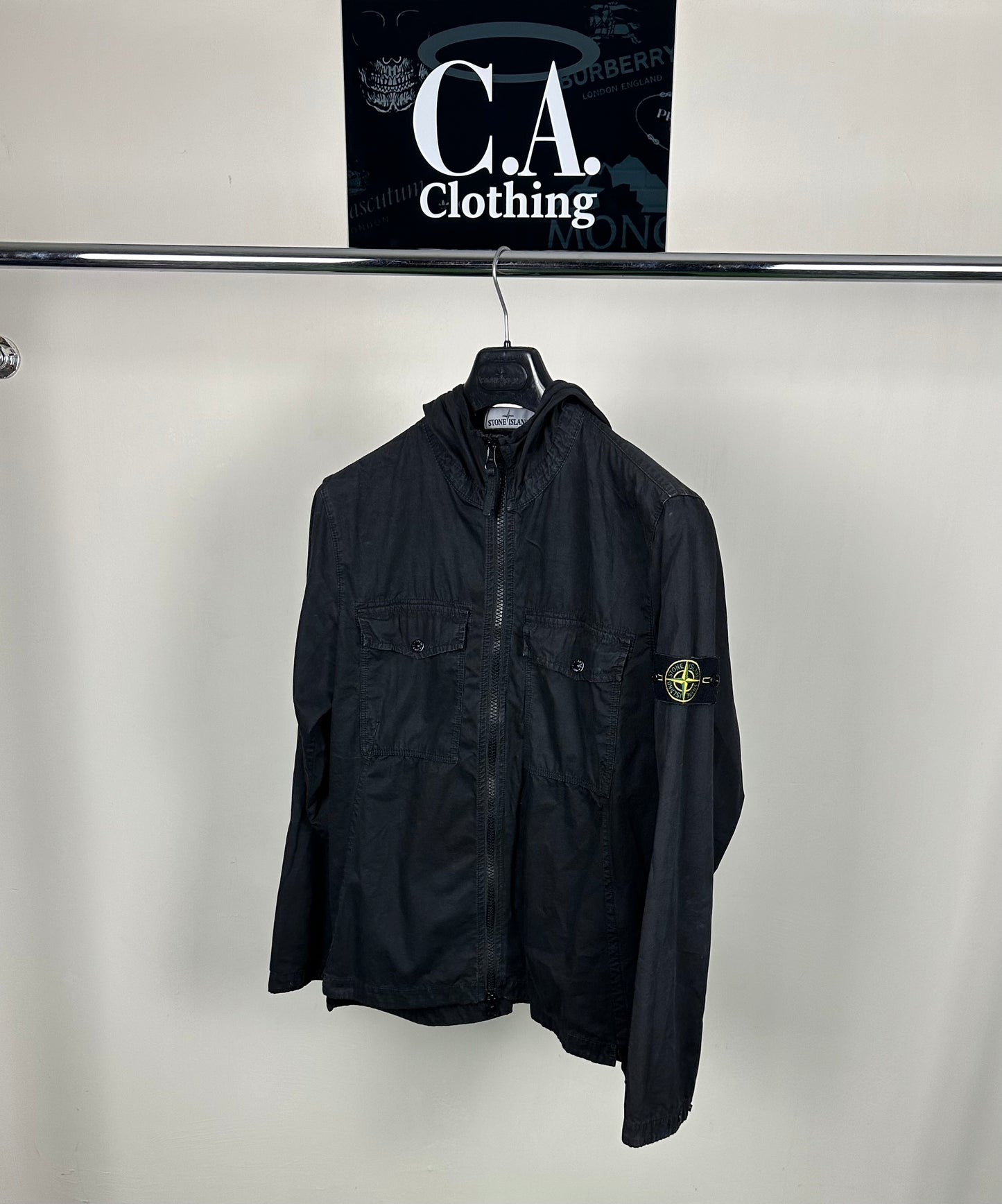 Stone Island Hooded Overshirt Size (M)