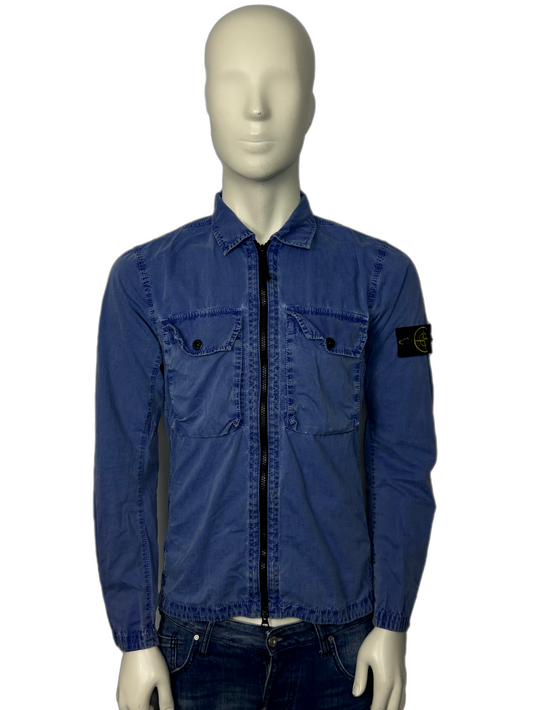 Stone Island Blue Overshirt Size Small (S)