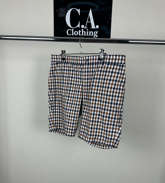 Aquascutum Check Shorts 34W