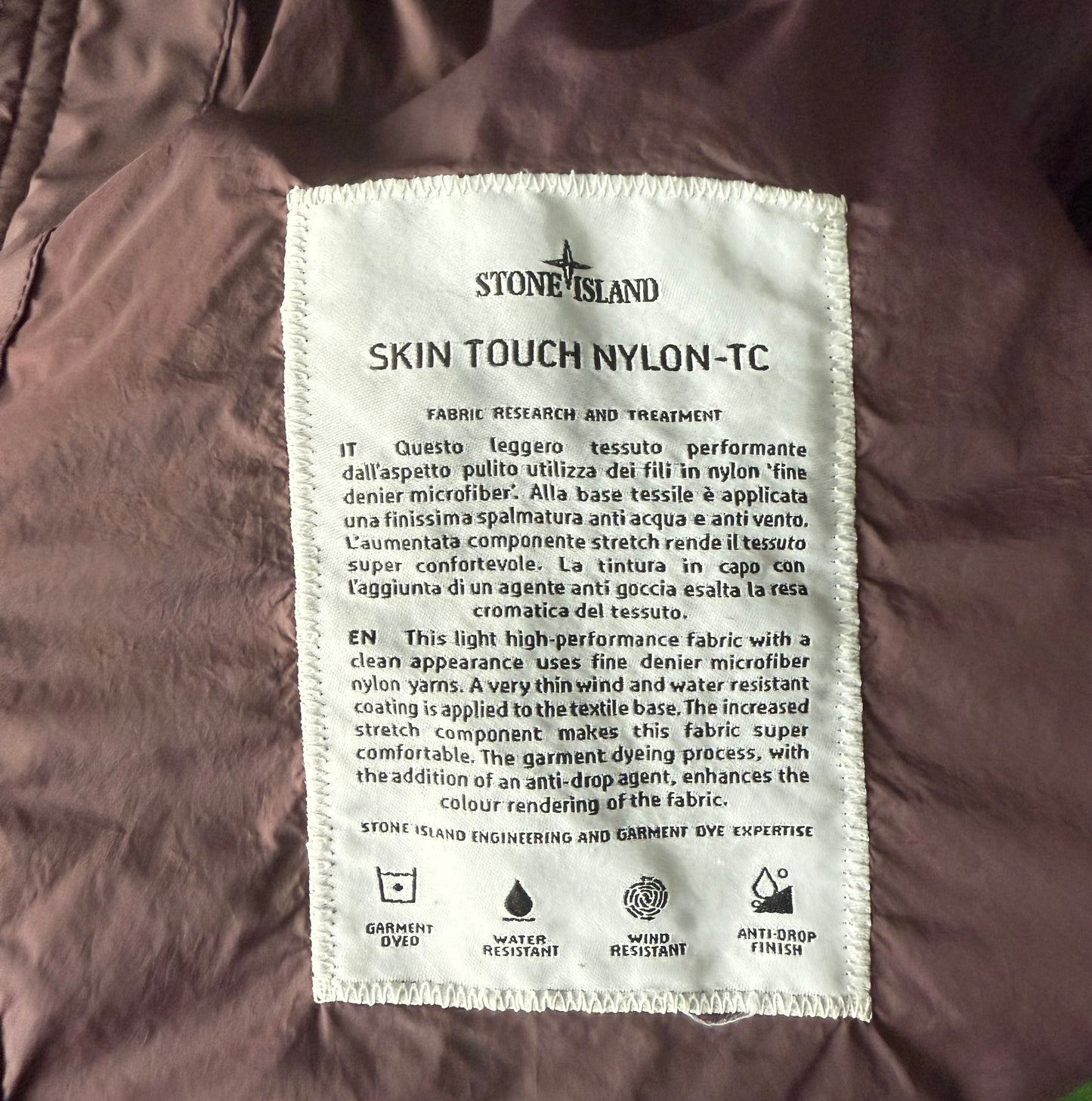 Stone Island Skin Touch Nylon TC Jacket (M)