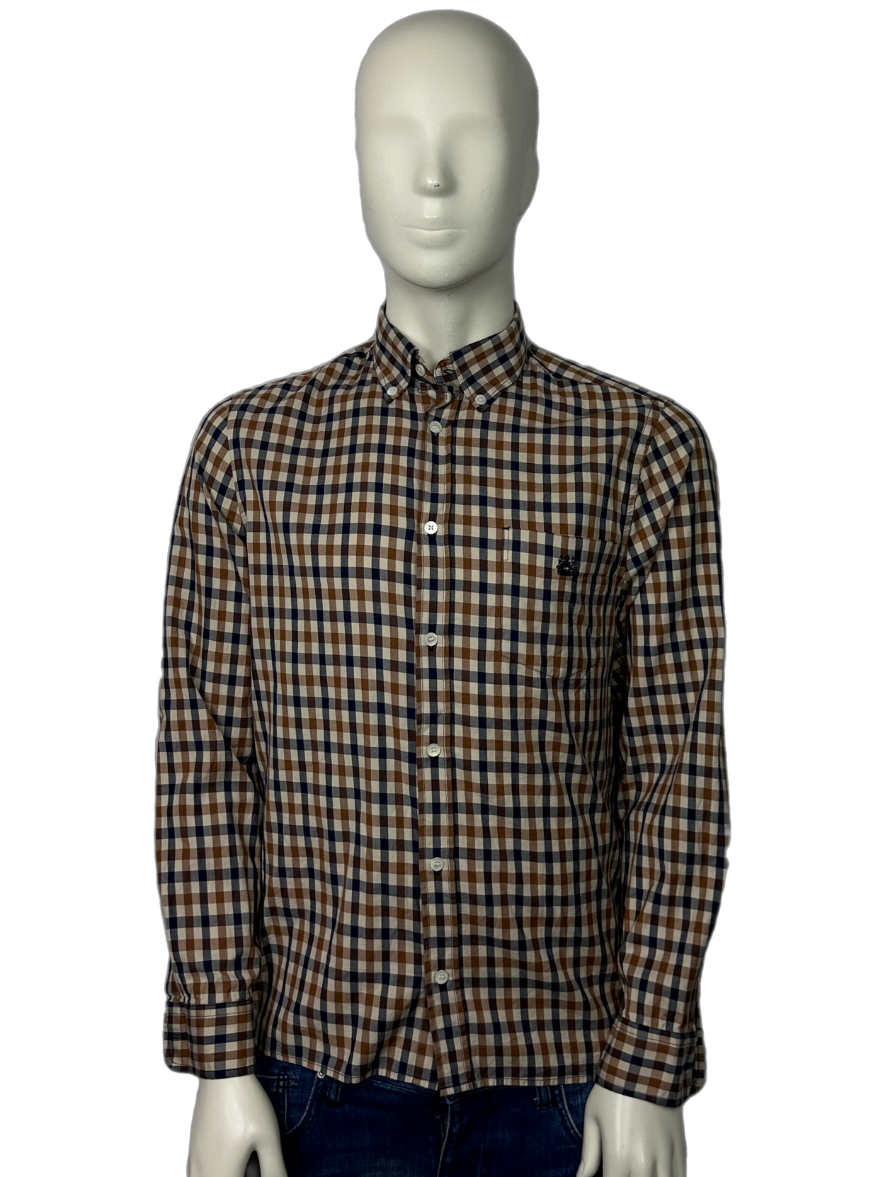 Aquascutum Full Check Shirt Size (L)