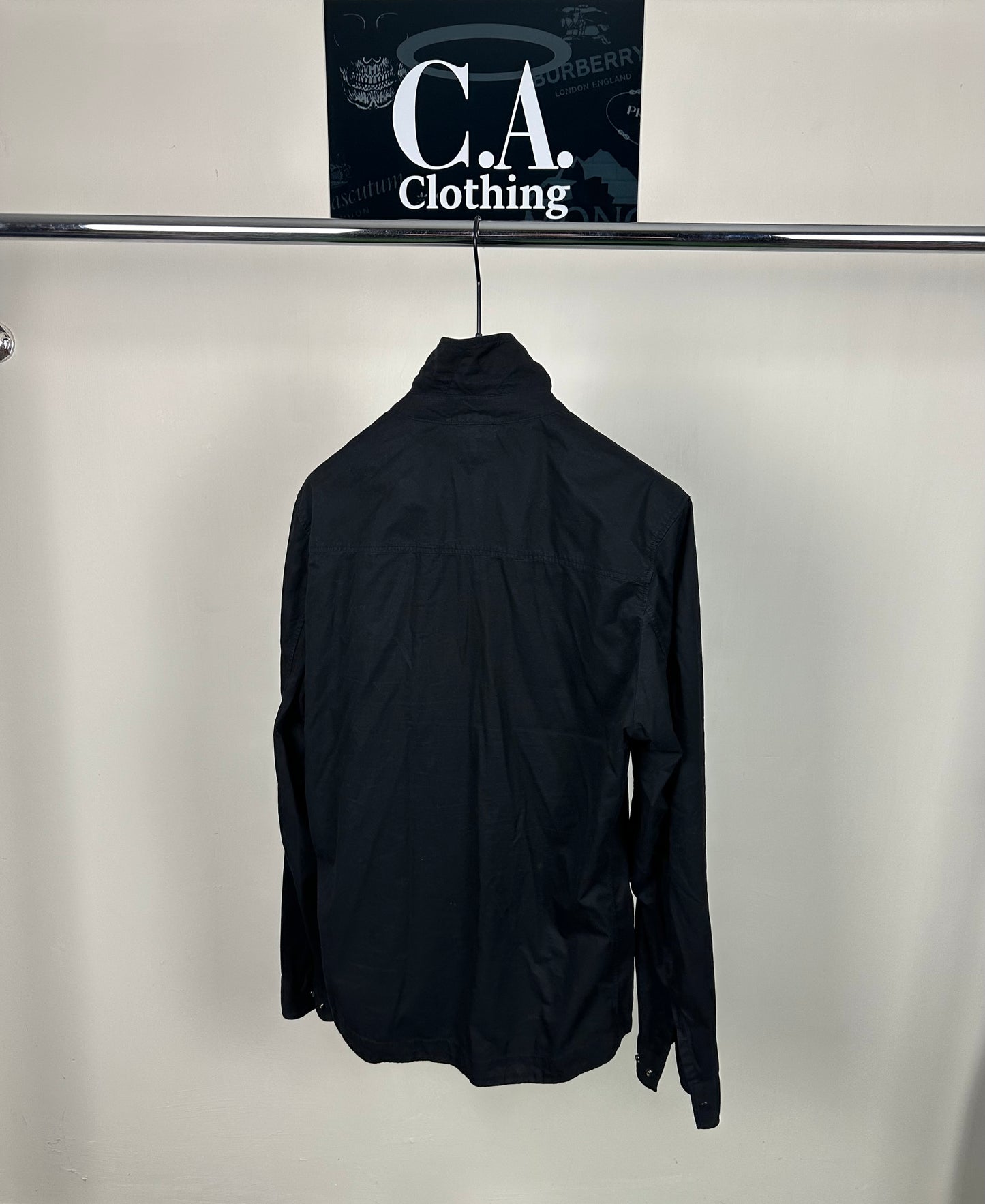 CP Company Black Metropolis Zip Overshirt Size (L)