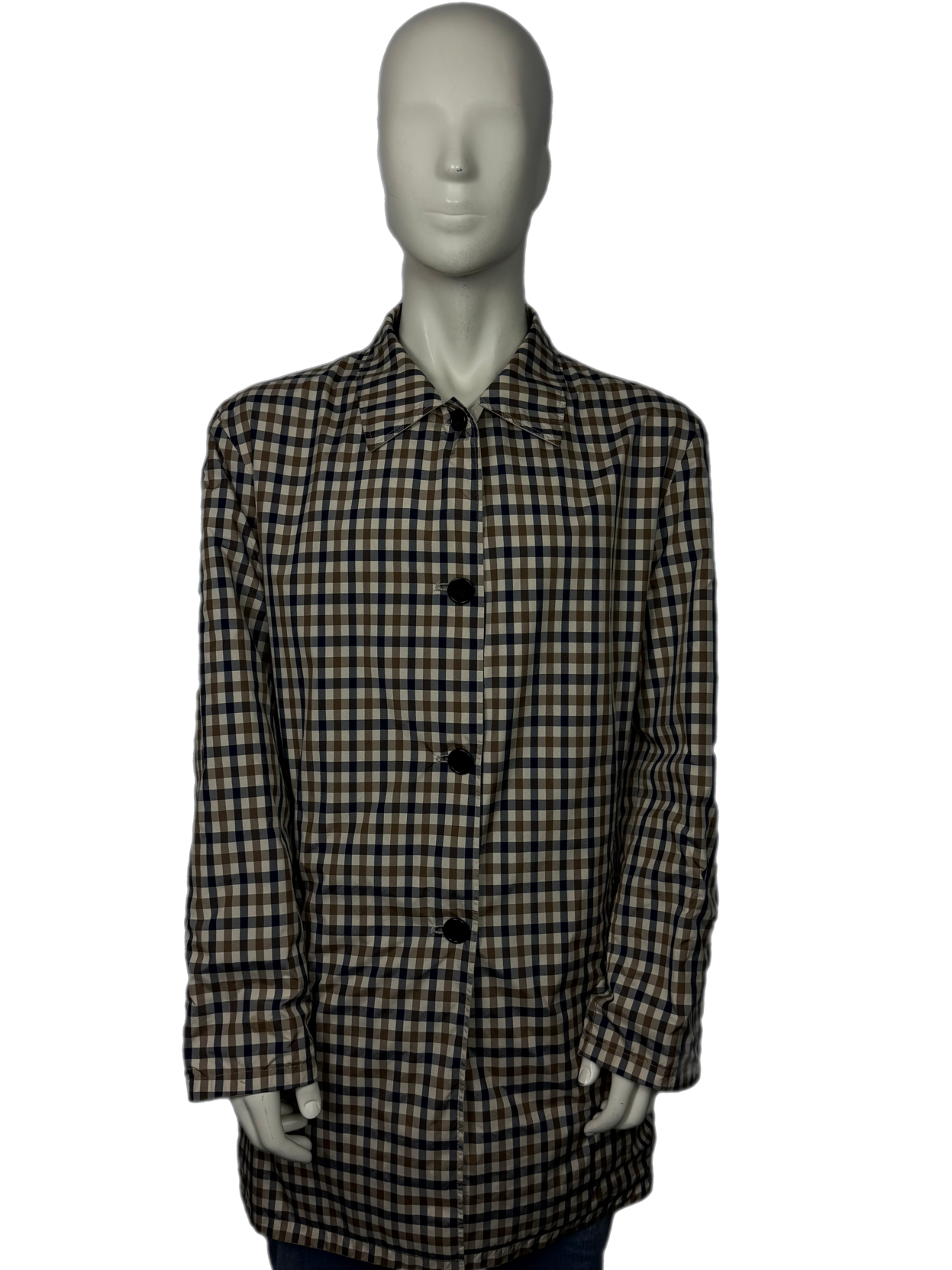 BNWTs Aquascutum Full Check Reversible Trench Coat Size (XL)