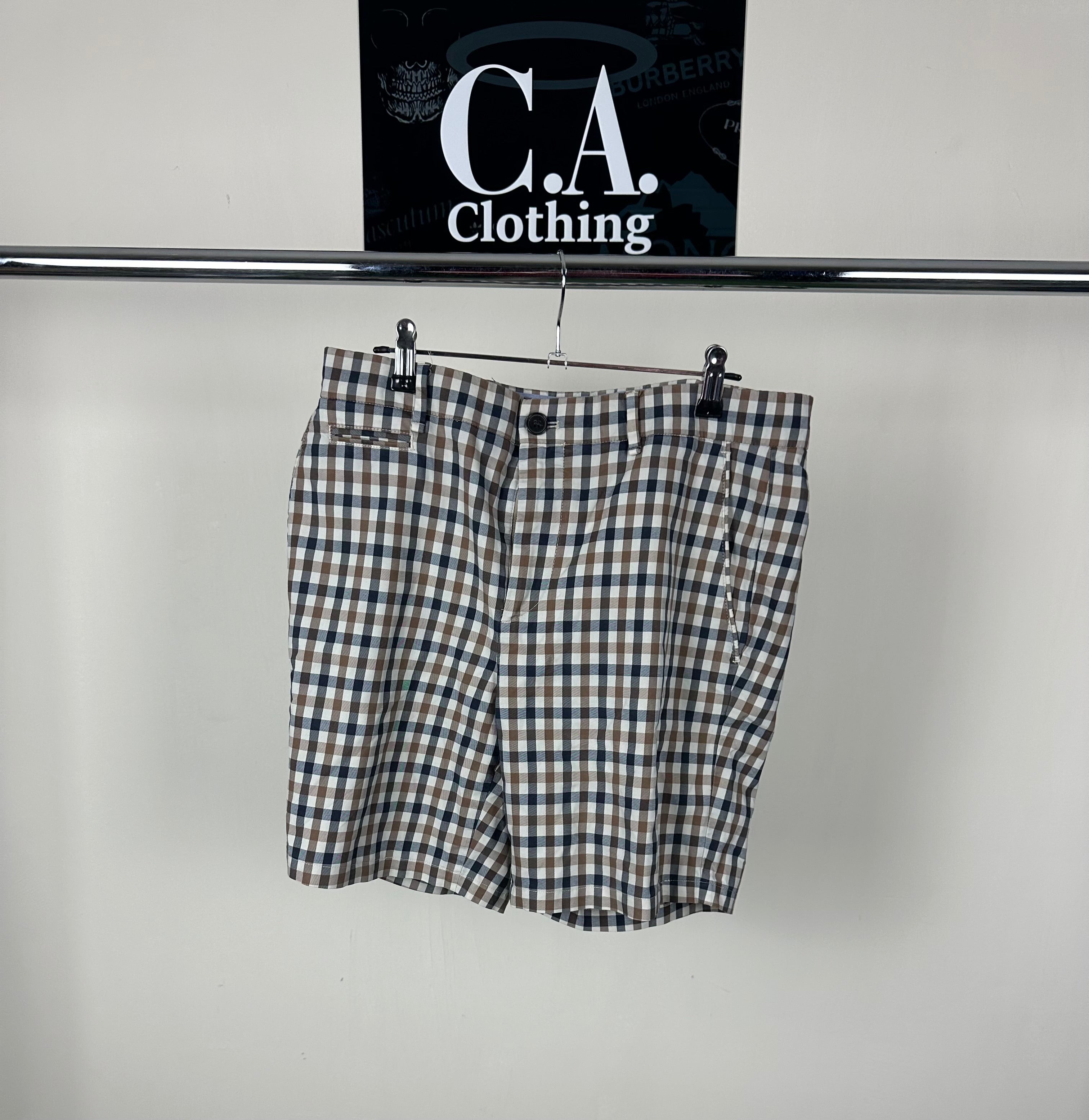 Aquascutum Check Shorts 30W – CA Clothing20