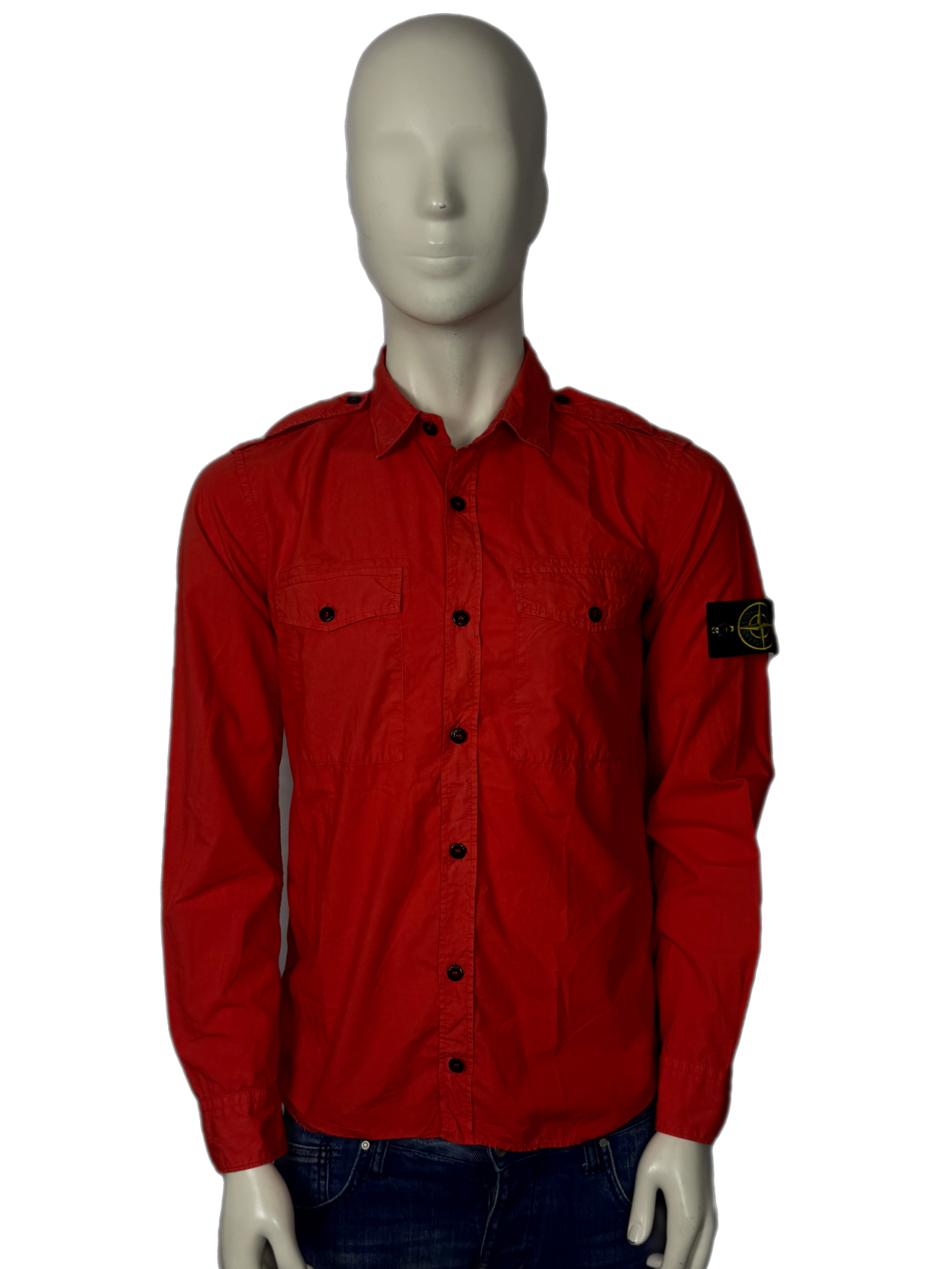 Stone Island Button Overshirt Size (L)