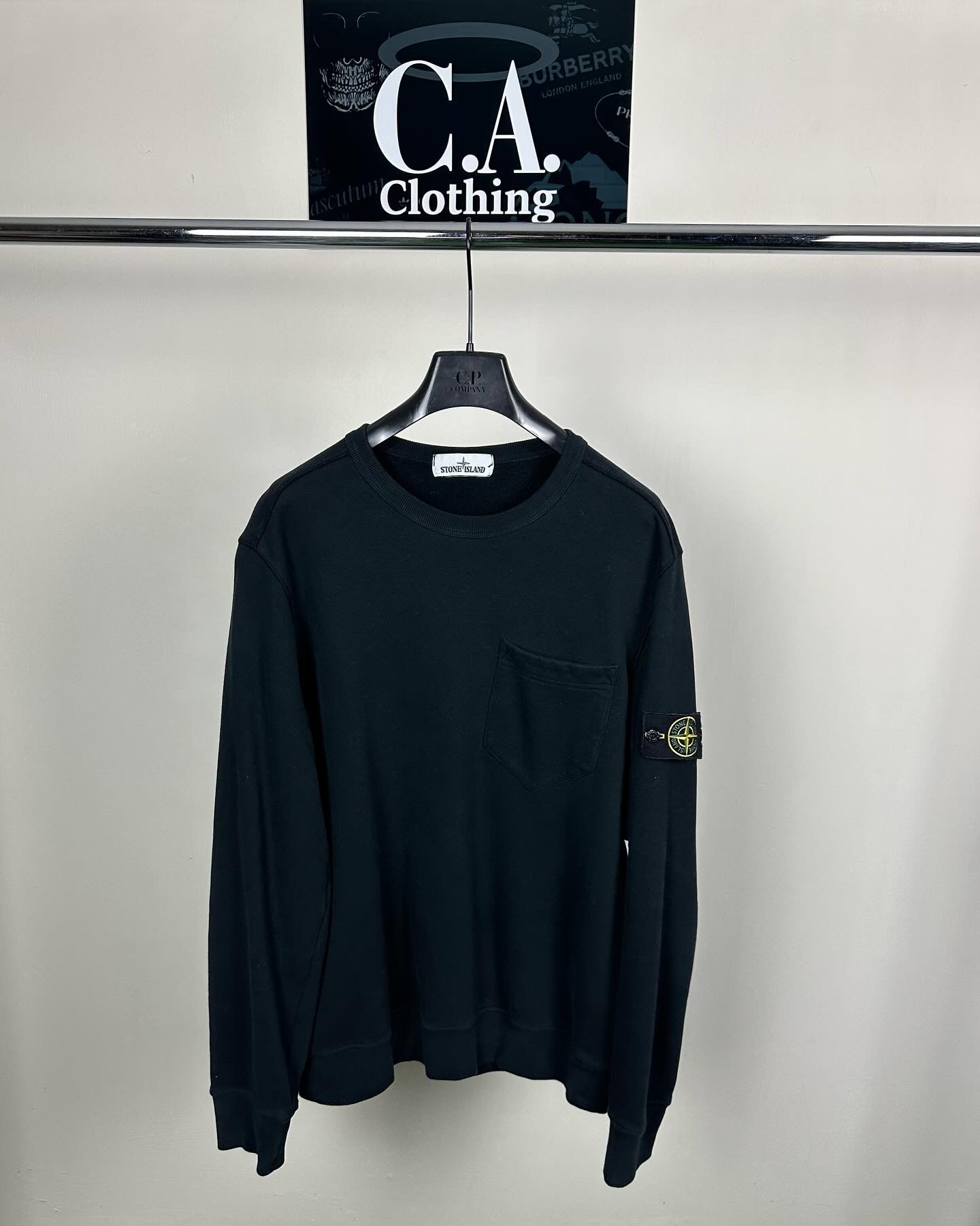 Stone Island Black Jumper Size (L)