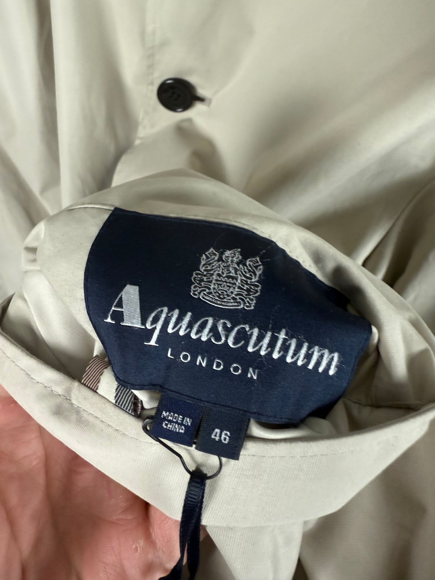 BNWTs Aquascutum Full Check Reversible Trench Coat Size (XL)