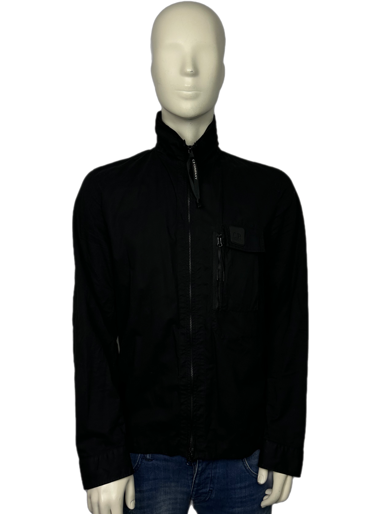 CP Company Black Metropolis Zip Overshirt Size (L)