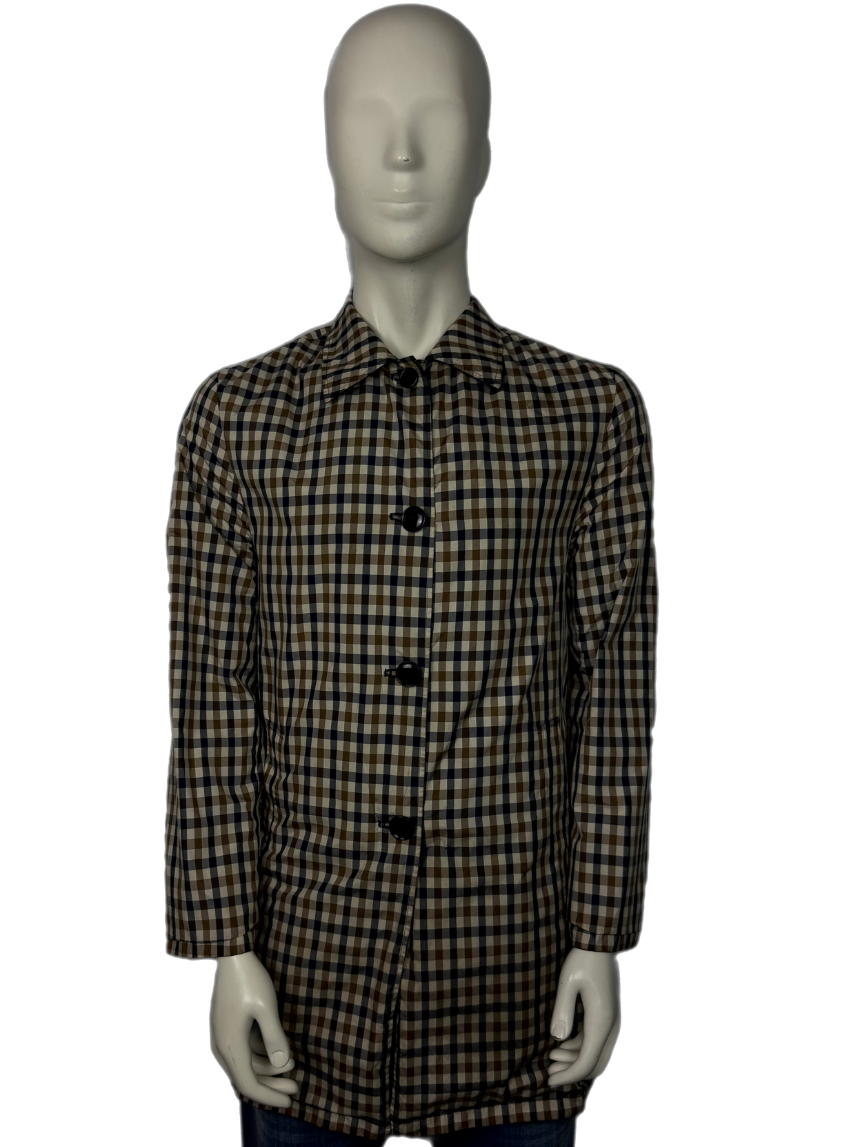 Aquascutum Full Check Reversible Trench Coat Size (S)