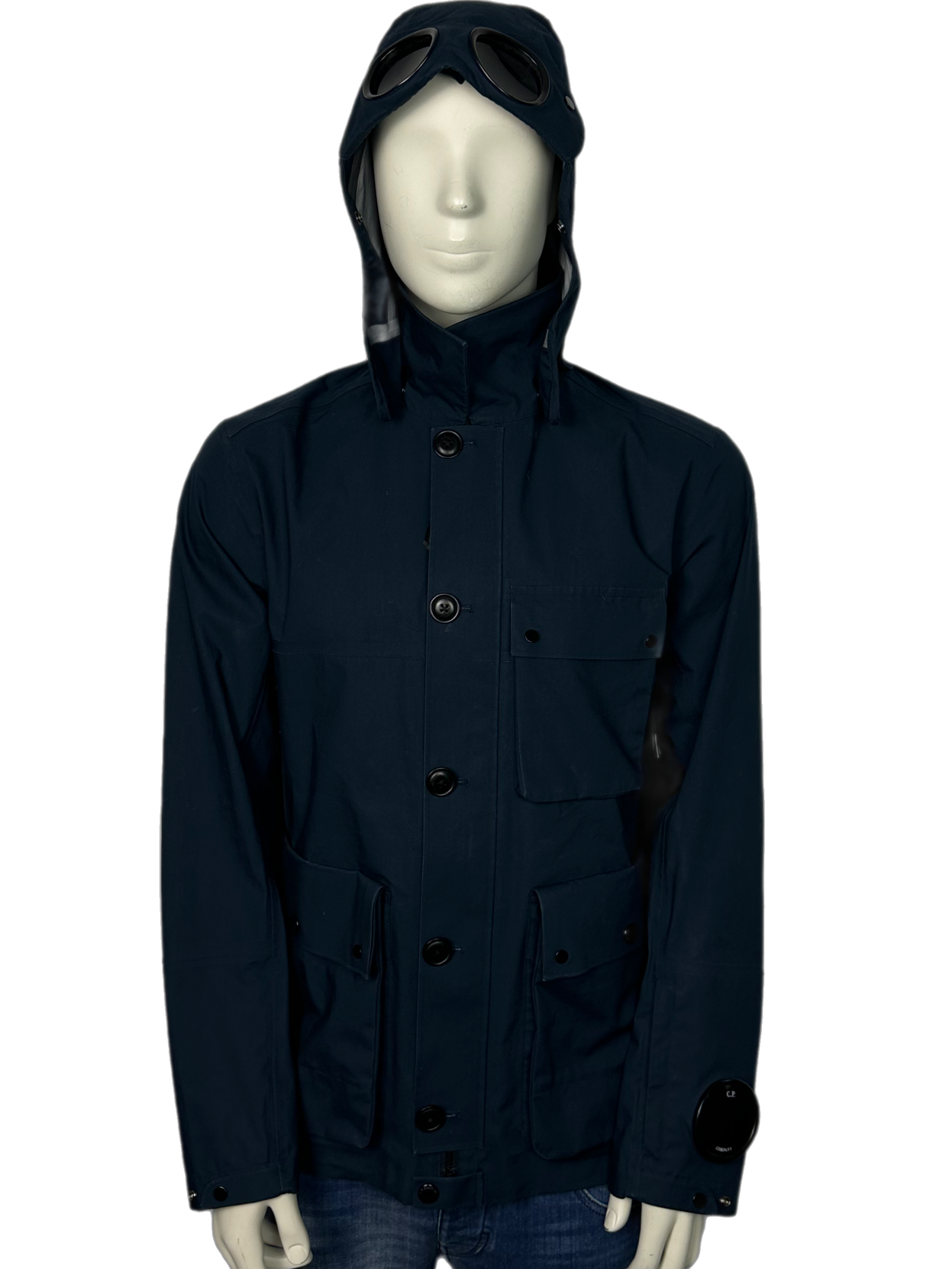 CP Company Navy T-Mack La Millie Goggle Jacket Size (XL)