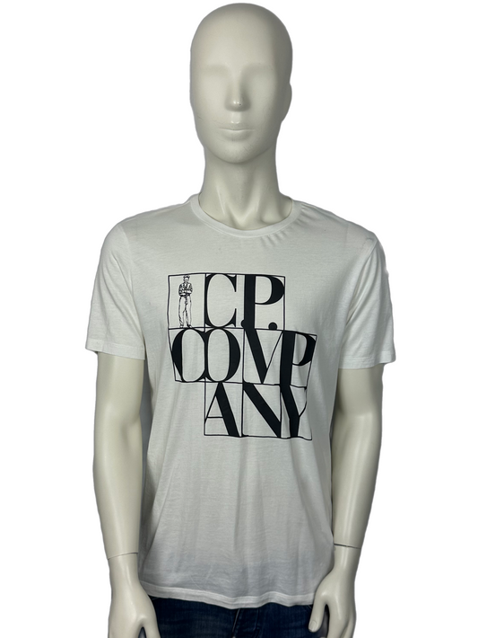 CP Company White T-Shirt Size Large (L)