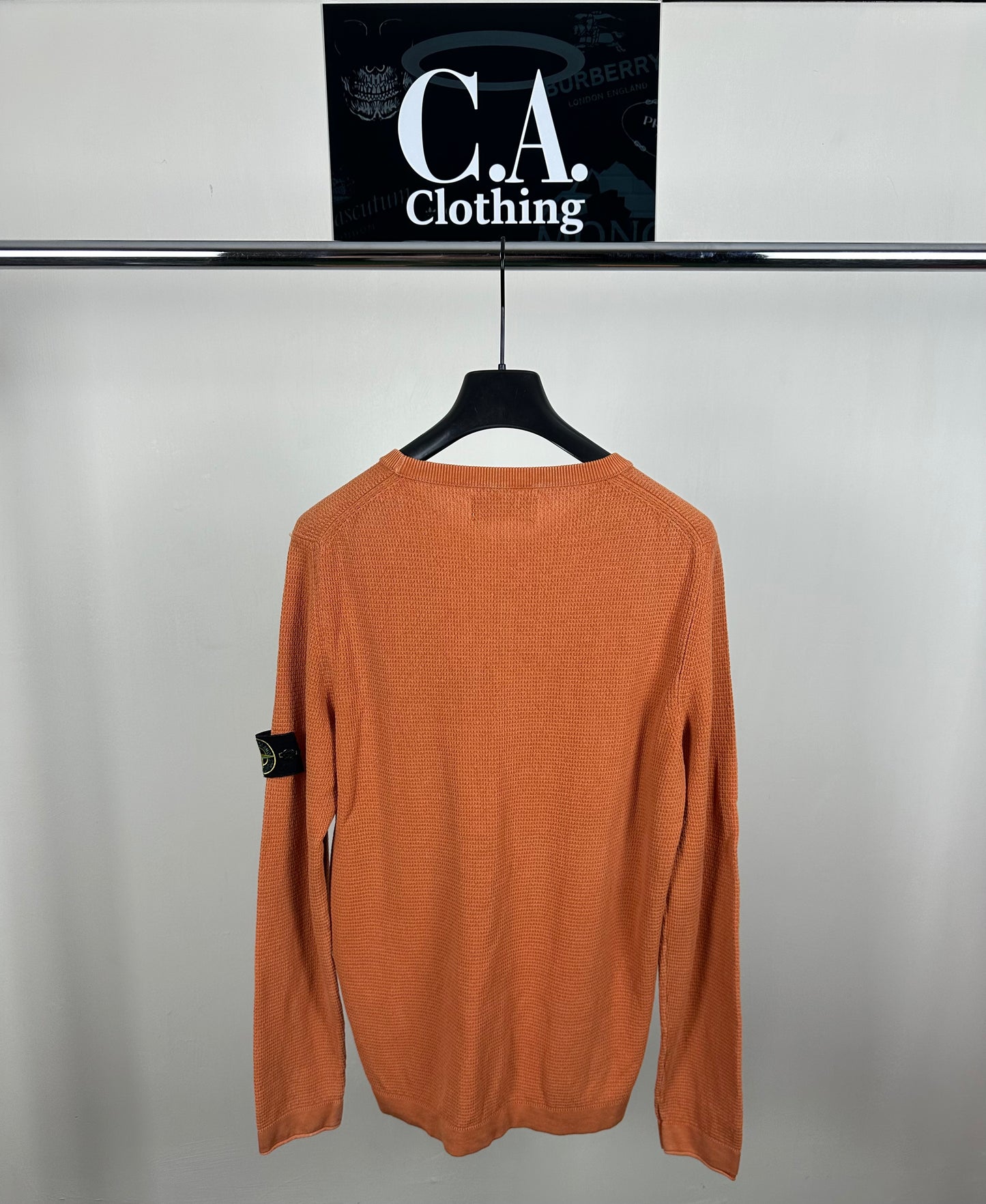 Stone Island Orange Jumper Size (L)