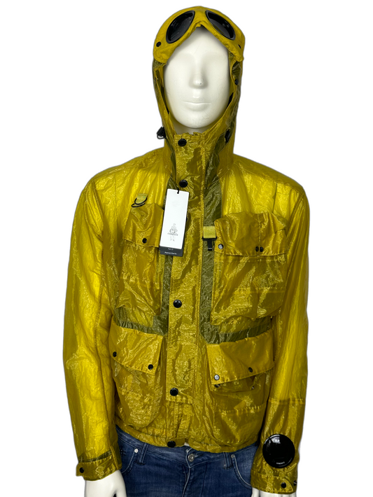 BNWTs CP Company Yellow Kan-D Goggle 500 Miglia La Mille Jacket Size (M)