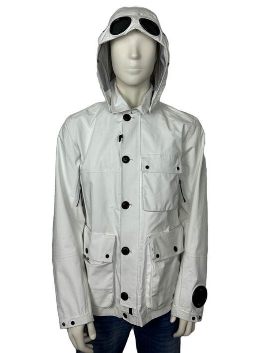 CP Company White T-Mack La Millie Goggle Jacket Size (XL)