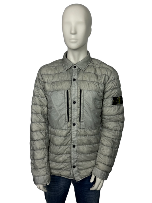 Stone Island Garment Dyed Micro Yarn Down Overshirt Size (2XL)