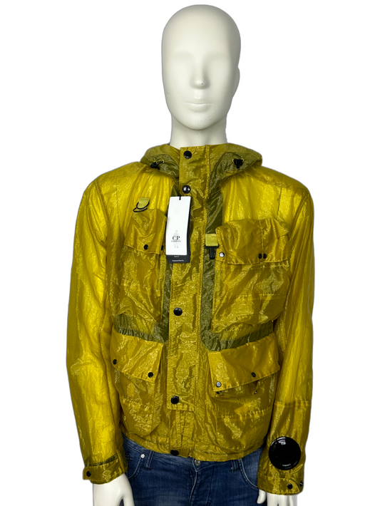 BNWTs CP Company Yellow Kan-D Goggle 500 Miglia La Mille Jacket Size (M)