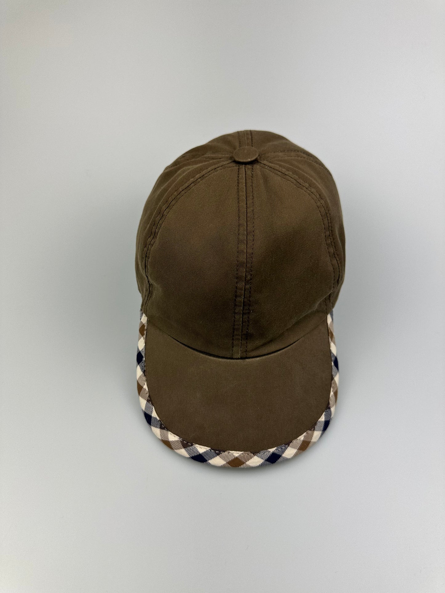 Aquascutum Brown Trim Cap