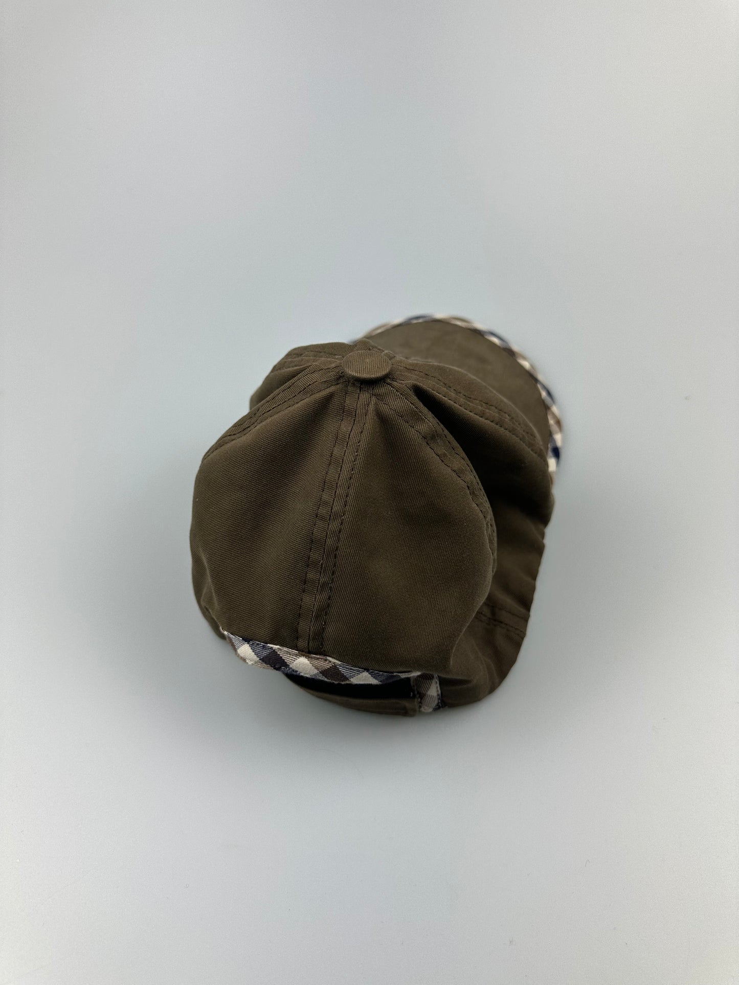 Aquascutum Brown Trim Cap