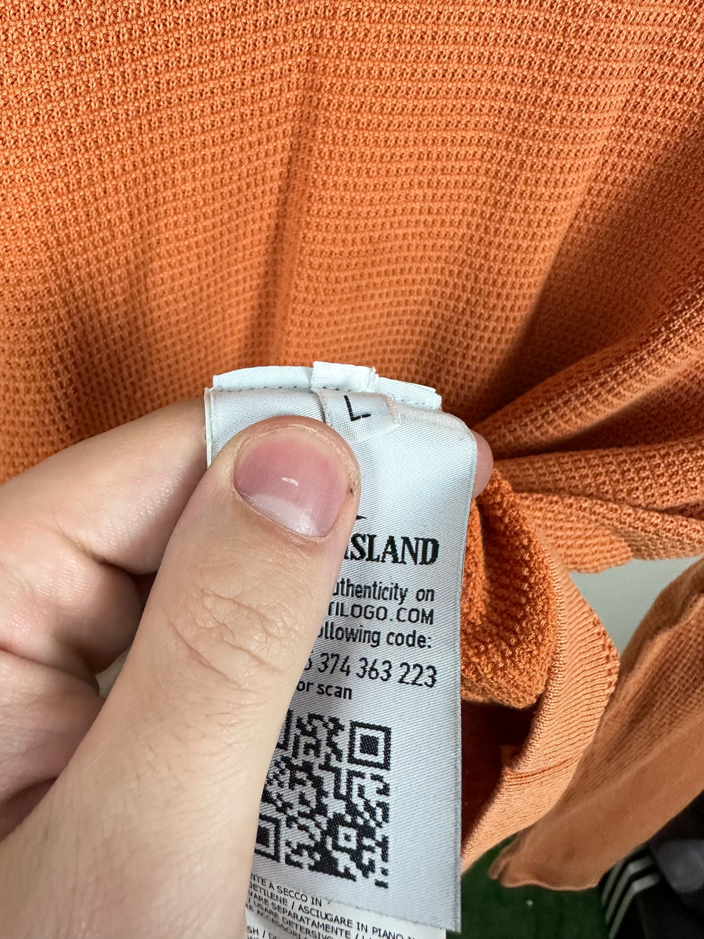 Stone Island Orange Jumper Size (L)