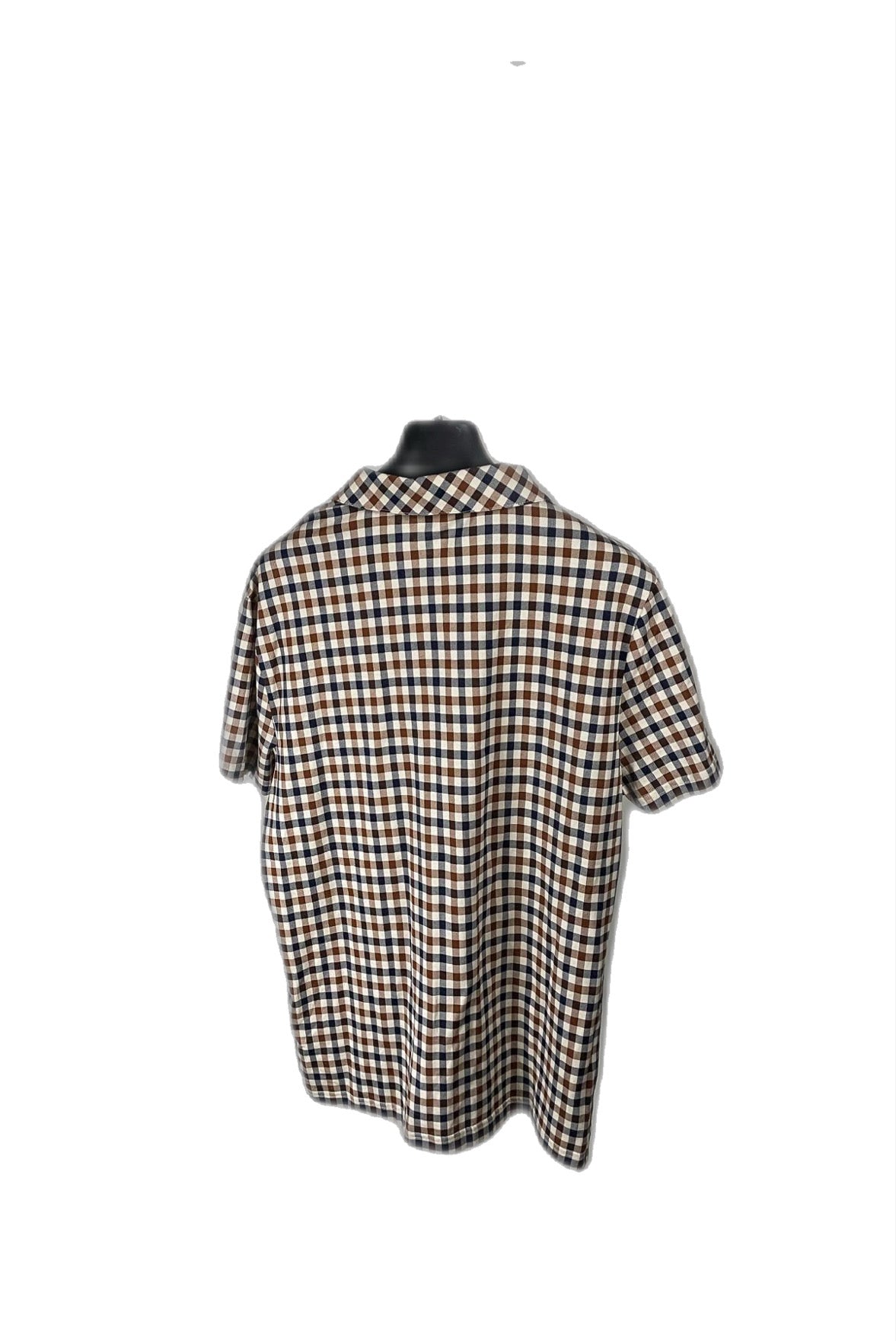 Aquascutum Check Polo Shirt Size Large L