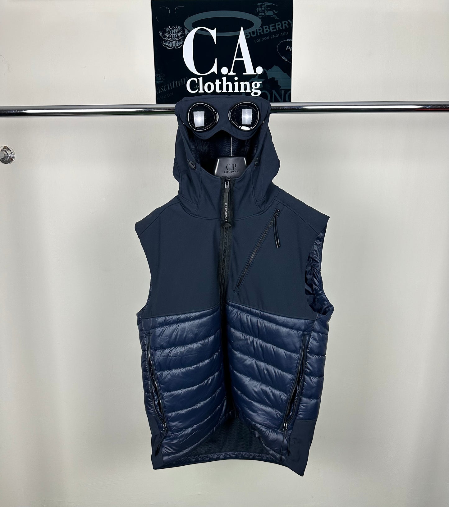 CP Company Navy Goggle Gilet size (2XL) Fits (XL)