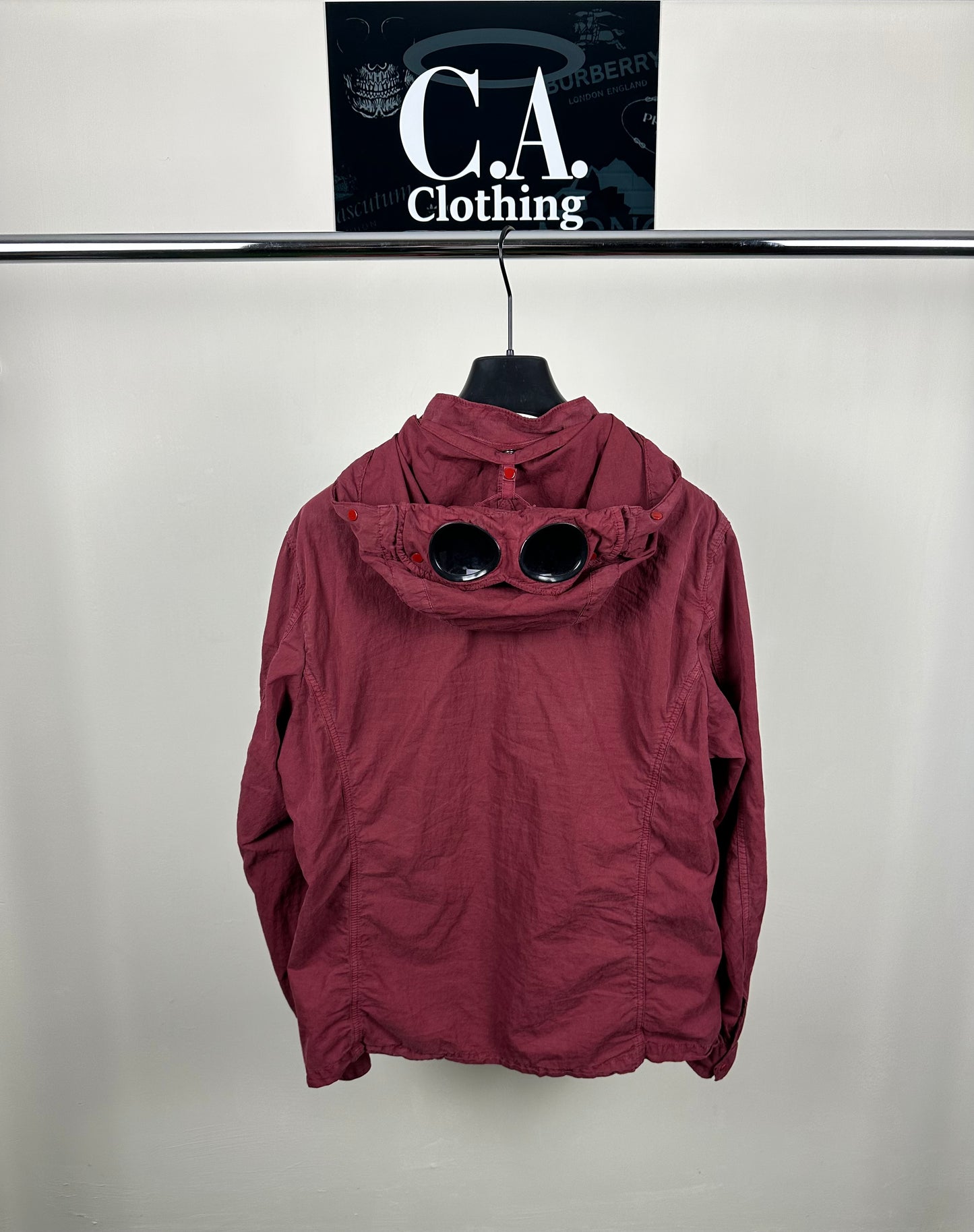 CP Company Red 50 Fili Goggle Overshirt size (XL)