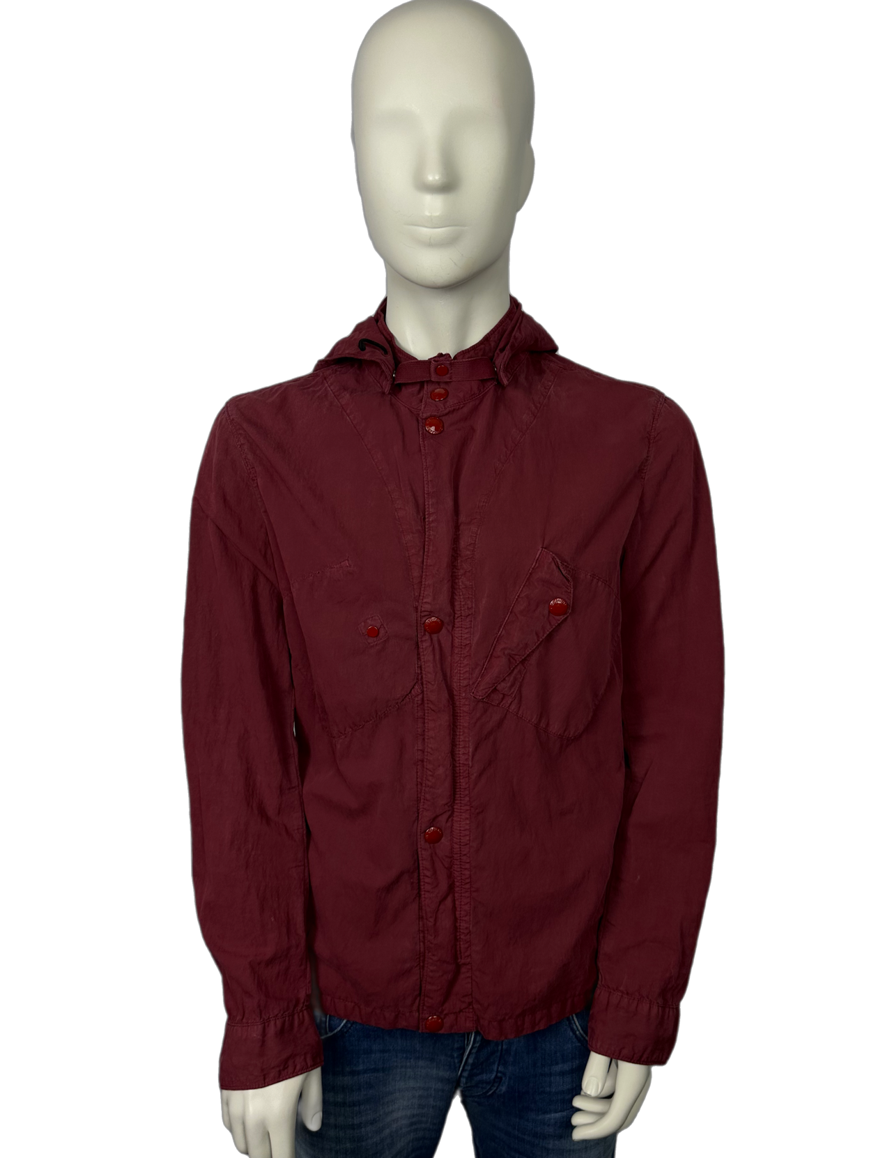 CP Company Red 50 Fili Goggle Overshirt size (XL)