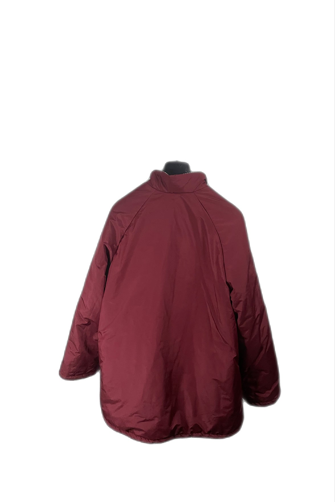 Aquascutum Red Reversible Parka Coat Size Medium M