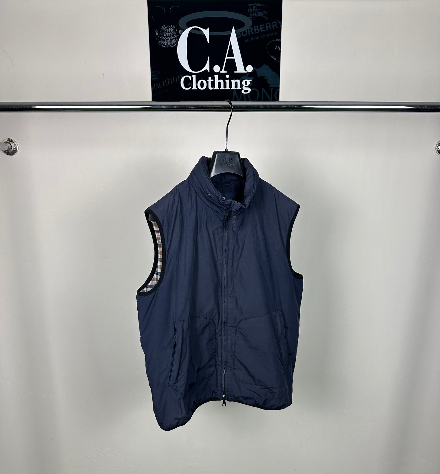 Aquascutum Navy Gilet Size (XL)