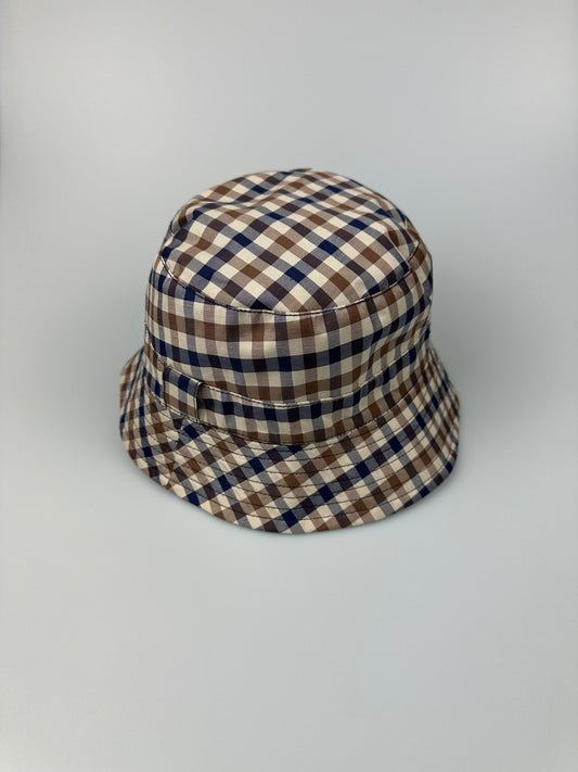 Aquascutum Navy Reversible Bucket Hat