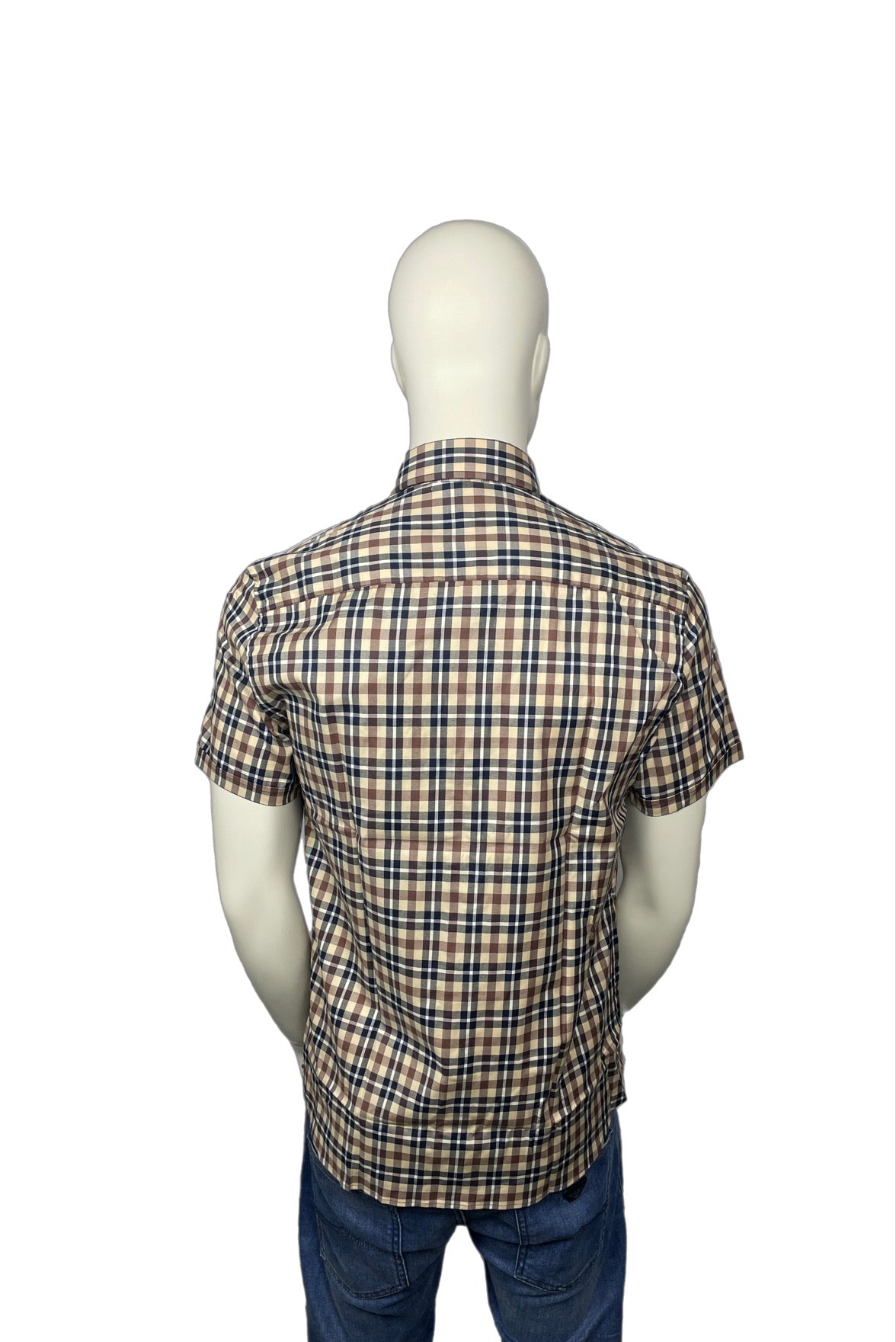 BNWTs Aquascutum Full Check Shirt Size Medium (M)